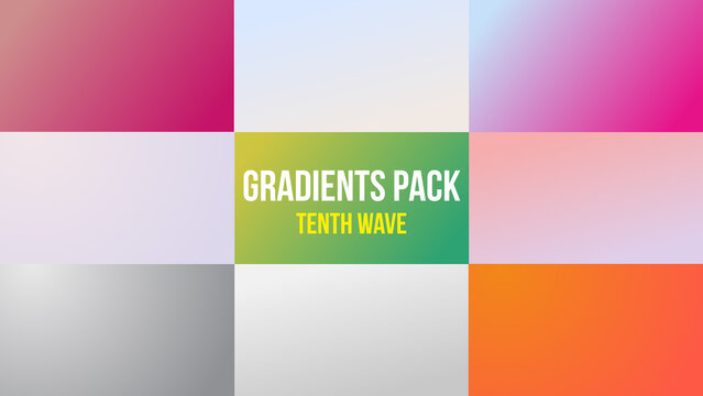 10 Gradient Backgrounds with color control