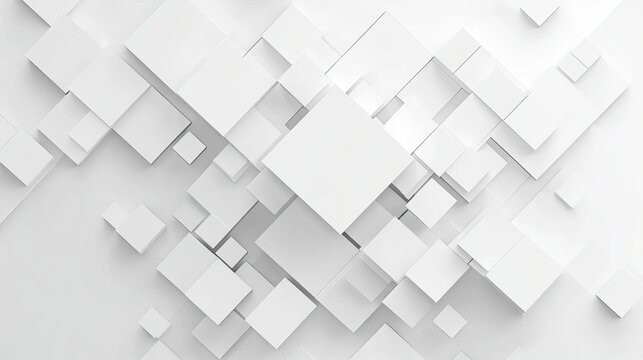 Abstract white cubes scattered across a clean surface, suggesting innovative concepts and modern business growth ideas