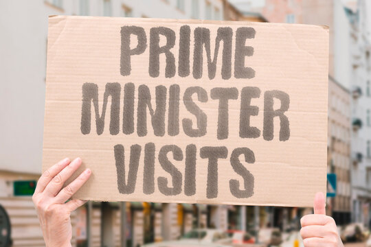 "Prime Minister Visits" Head of government tours local restaurant. PRIME. MINISTER. VISIT. TOUR. RESTAURANT.