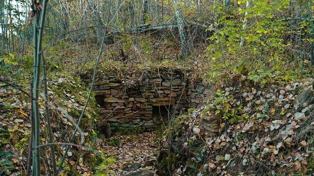 Sungulsky Old Believer hermitage, 1811. Remnants of an ancient Old Believer monastery, schismatic and Old Believer peasant worship.
