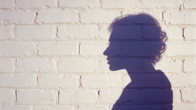 Shadow Of Woman On A Wall