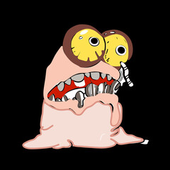 funny cartoon monster © Doggies
