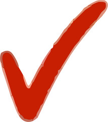 Hand-Drawn Checkmark and X Cross Mark Doodle © stock image library