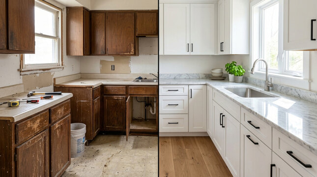 Kitchen Renovation Before and After: Old to Modern Remodel Comparison