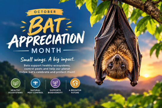 Flying Fox Bat for Bat Appreciation Week &ndash; October 24&ndash;31