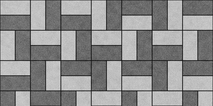 Grey interlocking brick paver stone texture pattern