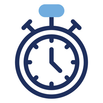 Stopwatch Timer Workout Race Time Duo Tone Icon
