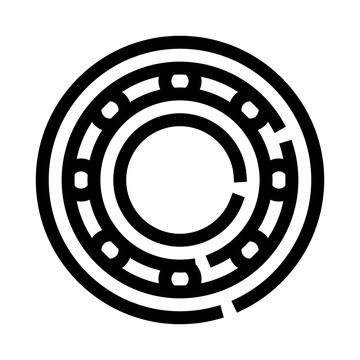Ball bearing functioning as a crucial mechanical component, facilitating smooth rotation and reducing friction in various engineering and industrial applications with precision and durability