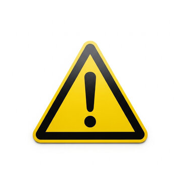 Minimalist Triangle Caution Exclamation Mark Sign Alert Attention Warning Icon