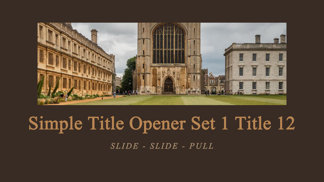 Simple Title Opener Set 1 Title 12
