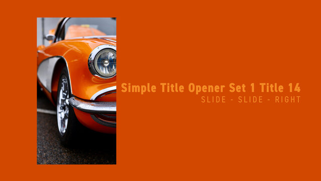 Simple Title Opener Set 1 Title 14