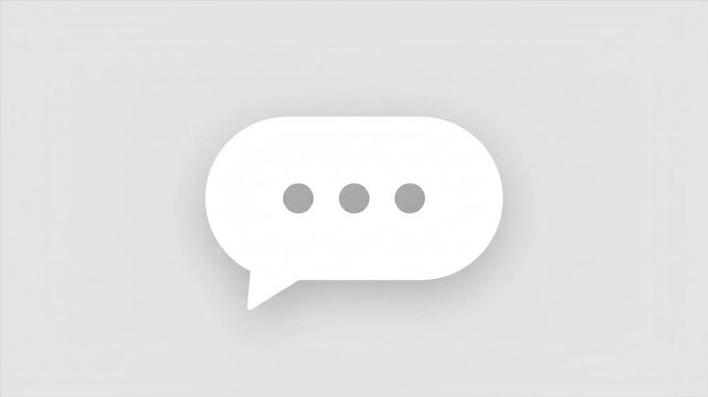 white speech bubble