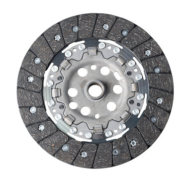 Clutch plate used in automotive applications with friction material and metal components