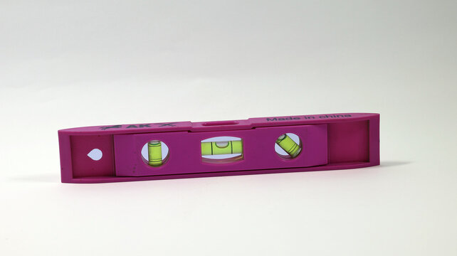 spirit level isolated on white background