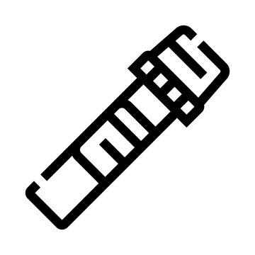 Electroshock stun gun icon symbolizing self defense and personal protection, compact non lethal electronic device illustration for security, safety, deterrence and law enforcement use