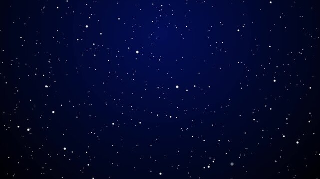 Starry night sky background outer space. star. Travel along Milky Way to distant Galaxy constellations. Intergalactic exploration. loop animation. universe cosmic blue nebula. glow shiny dust particle