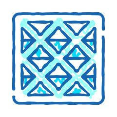 Fototapeta premium Quilted mattress surface with geometric diamond pattern and soft textured textile, evoking comfort and restful sleep in a modern bedroom setting for relaxation and support