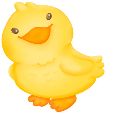 cute duck and duckling farm animal , baby animal nature life, illustration transparency background. cozy cottage core country life.