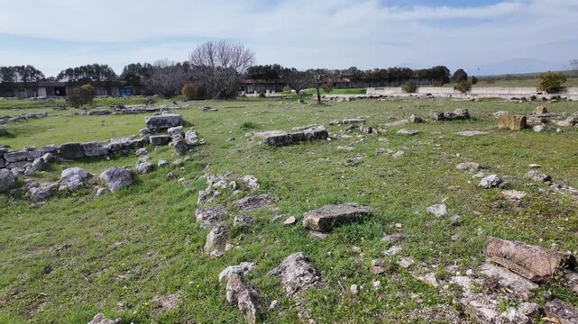 Ruins of Pella - Capital city of the Ancient Macedonian Empire, Central Macedonia, Greece