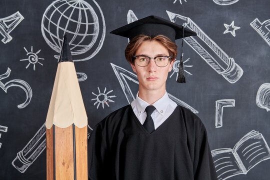 Serious College Graduate
