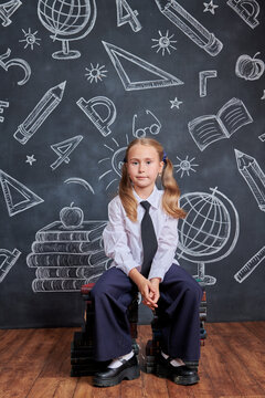 Thoughtful Schoolgirl Portrait
