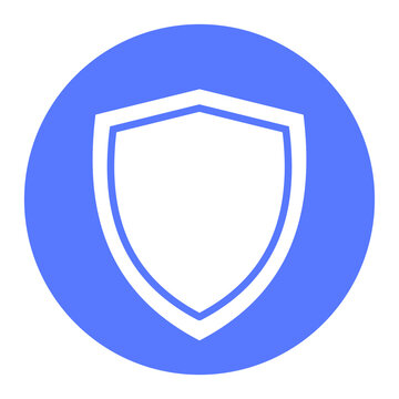 Shield, protection png icon sticker, circle badge, transparent background