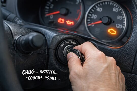 A person is turning the knob of a car door handle, in a focused and deliberate manner