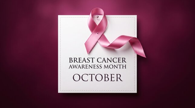 Pink Gradient World Map Breast Cancer Awareness Background