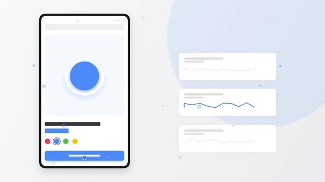 Mobile App UI Design E Commerce Product Color Selection Interaction Animation