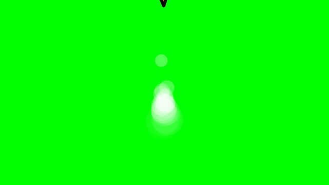 Angular Gray Cartoon Rocket with Fiery Orange Exhaust Flying Upward on Green Screen Background