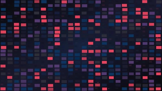 digital pixel mosaic background with colorful glowing grid elements for privacy redaction and cyber data concepts