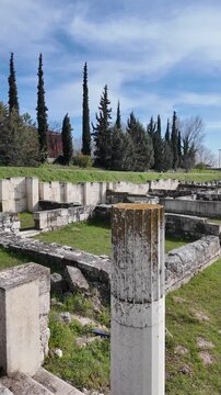 Ruins of Pella - Capital city of the Ancient Macedonian Empire, Central Macedonia, Greece