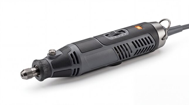 Electric rotary multi tool with variable speed on white background