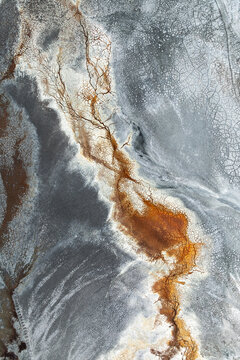 Abstract lands with organic mineral formation and texture