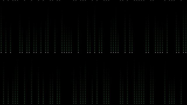 Cyberpunk Matrix Binary Code Data Stream and Digital Rain Seamless Loop 4K