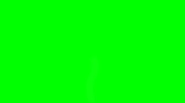 Golden Bottle-Shaped Rocket Icon with Three Round Buttons on Green Screen