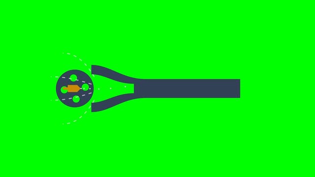 Atmospheric Gas Burner Venturi Mixing Throat Mechanics Line Art with Brass Orifice and Air Shutter Shifting Flow