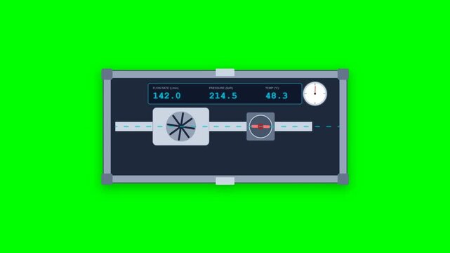 Portable Hydraulic Digital Flow and Pressure Load Test Unit in Rugged Aluminum Flight Case Animation