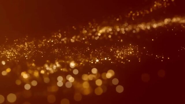 Abstract Diwali Festival Lights Motion Background Diya Amber Maroon 4K