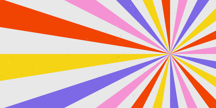 Stripe swirl groovy with rainbow starburst sunray for texture background retro. Line sun sunburst with curve ray liquid for colorful carnival summer. Wave stripes stripe with artwork rainbow.