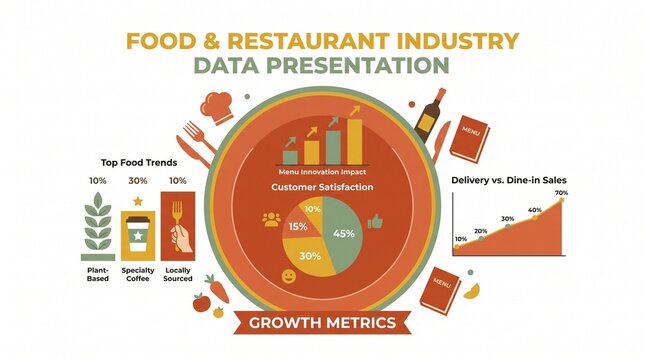 Professional chef presenting restaurant data analytics on digital tablet in modern kitchen