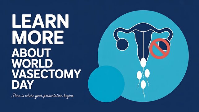 World vasectomy day informational medical presentation slide