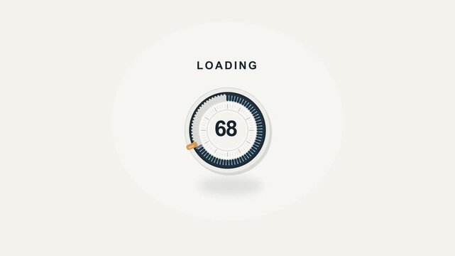 Loading, progress bar and circular timer for software update, app development and web interface. Digital, processing and data transfer with system design, technology and business marketing tools