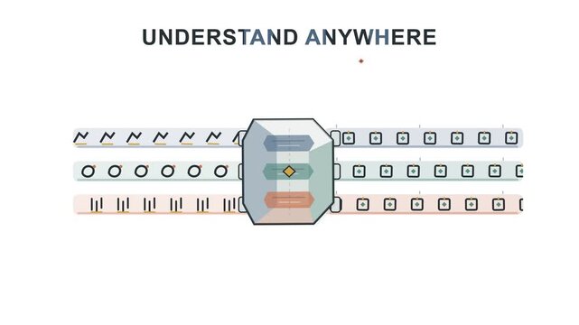 Information technology, data processing and communication with digital analytics for universal understanding. Abstract software, mobile access and global connection for business marketing growth
