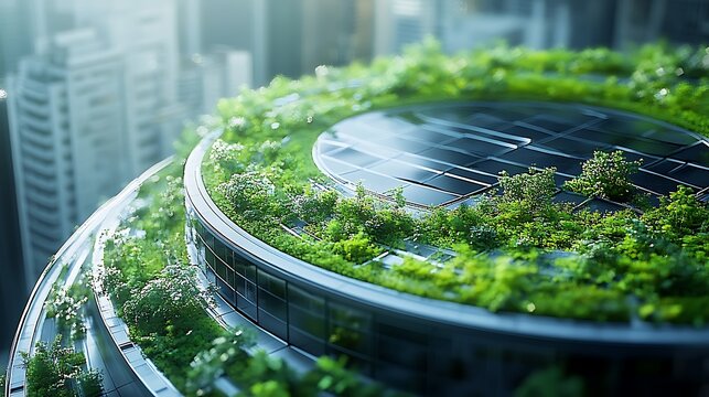 EcoFriendly Green City Roof.