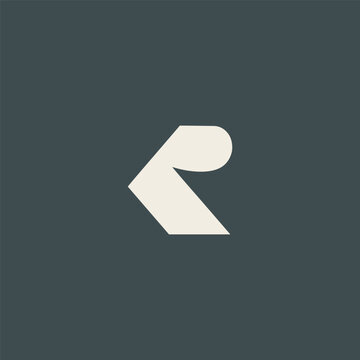 Creative KR Letter Logo Design.