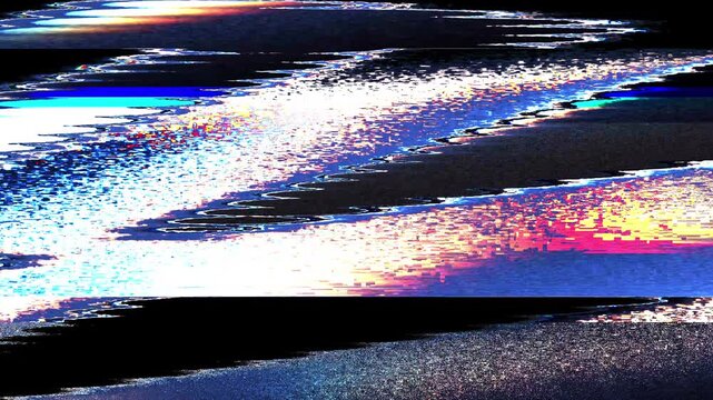 Damaged error screen grunge glitch distortion transition