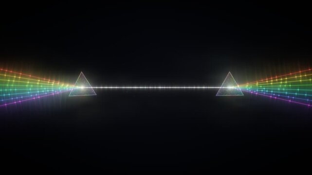 Optical Wavelength Multiplexing Prism Fiber Laser Beams Seamless Loop