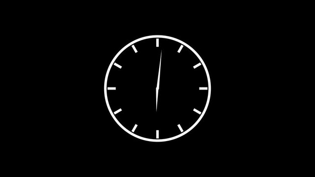 Clock Time Loading Animation Transparent inside circular loading symbolizing progress waiting