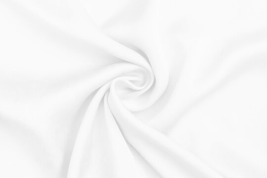 Blank waving white fabric background, white fabric texture background